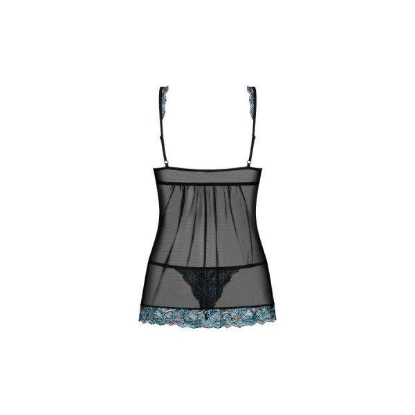 Amanta Babydoll - Noir et Turquoise